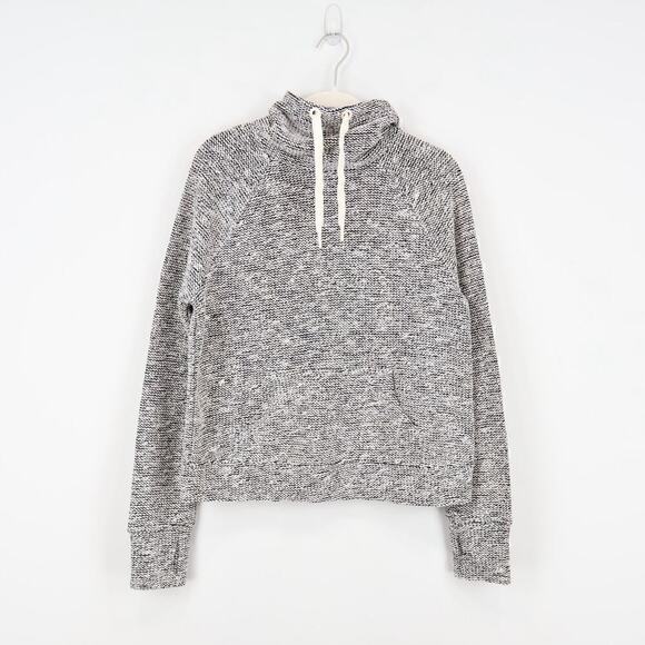 Aerie OFFLINE Snowday Mock Neck Sweatshirt Color True Black Size XS NWT - Picture 2 of 9